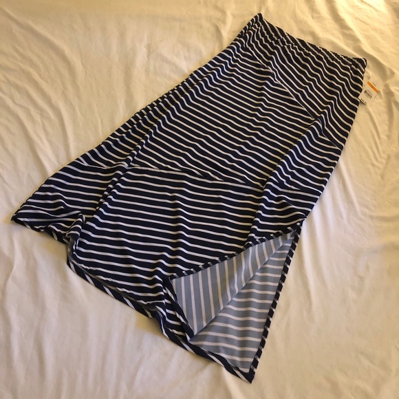 Kim Rogers Bias Striped Maxi Skirt Size Small NWT - Picture 2 of 11